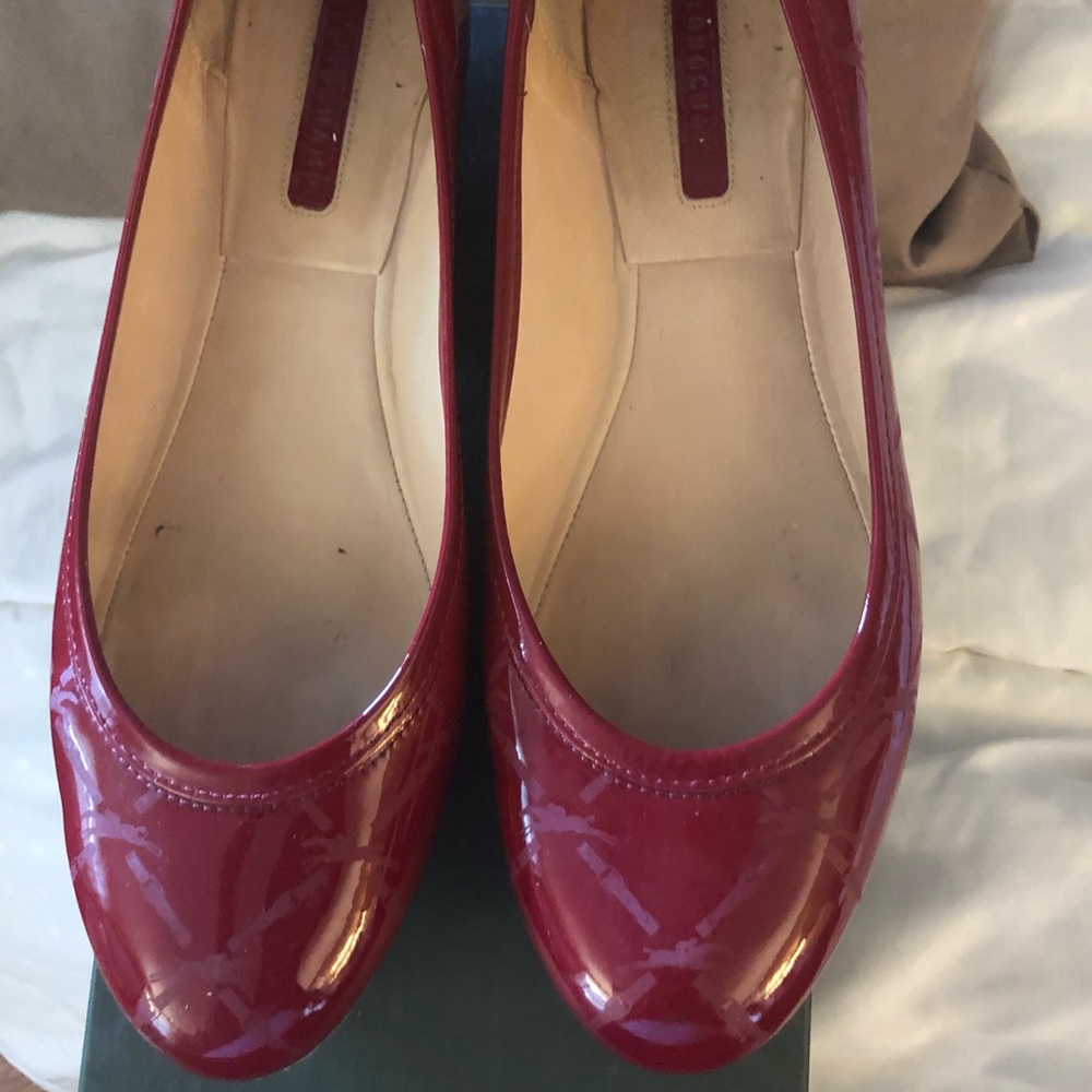 Long champ red flats